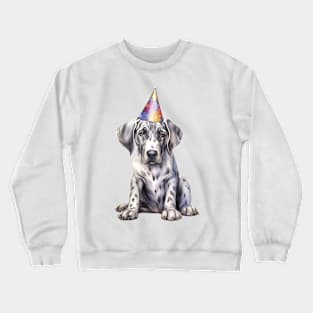 Birthday Great Dane Dog Crewneck Sweatshirt